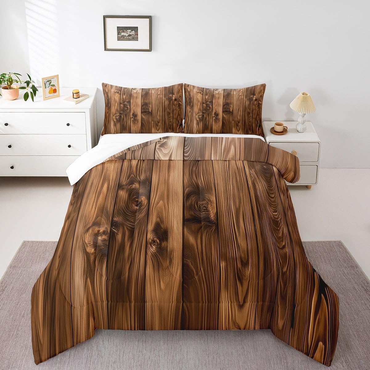 jejeloiu Geometric Bedding Set Toddler Size Boho Style Comforter Set for Kids Boys Girls Abstract Art Decor Comforter Duvet Set Bedroom,1 Comforter+ 1 Pillow Sham