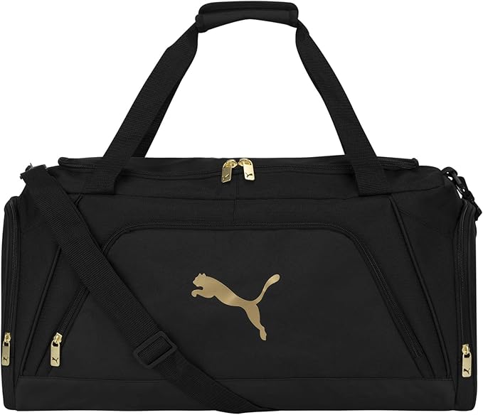 PUMA unisex adult Evercat Accelerator Duffel Bags, Black