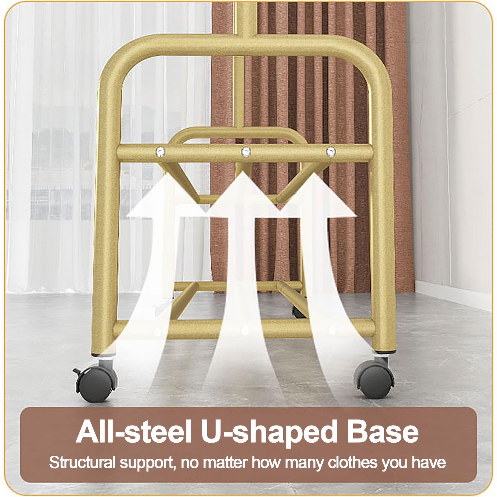 Appendiabiti in metallo resistente con ruote appendiabiti portatile per vestiti e scarpe nero 80x167x37cm grande capacità Perchero Colgador De Ropa