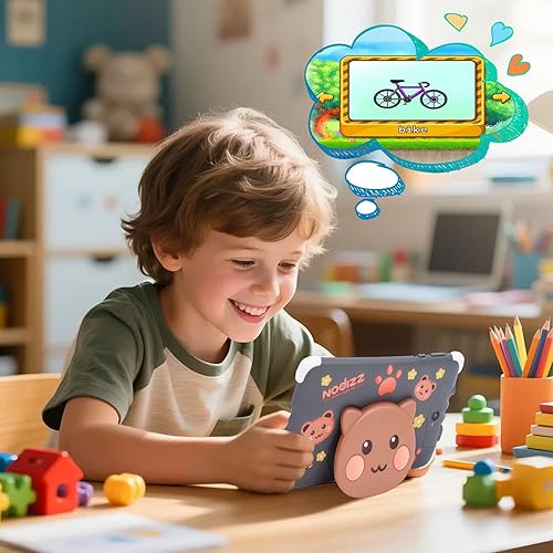 Miniatura 3 de ZJchao Tableta para niños de 7 pulgadas, control parental de 128 GB, ROM, ampliable, tableta educativa con funda a prueba de golpes y cámara dual