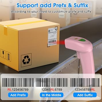 Symcode 2D USB バーコードスキャナー ハンドヘルド 有線 自動 QRコードスキャナー バーコード PDF417 データマトリックス バーコードスキャナー 長いUSBケーブル付き 倉庫/図書館/スーパーマーケット/POS用