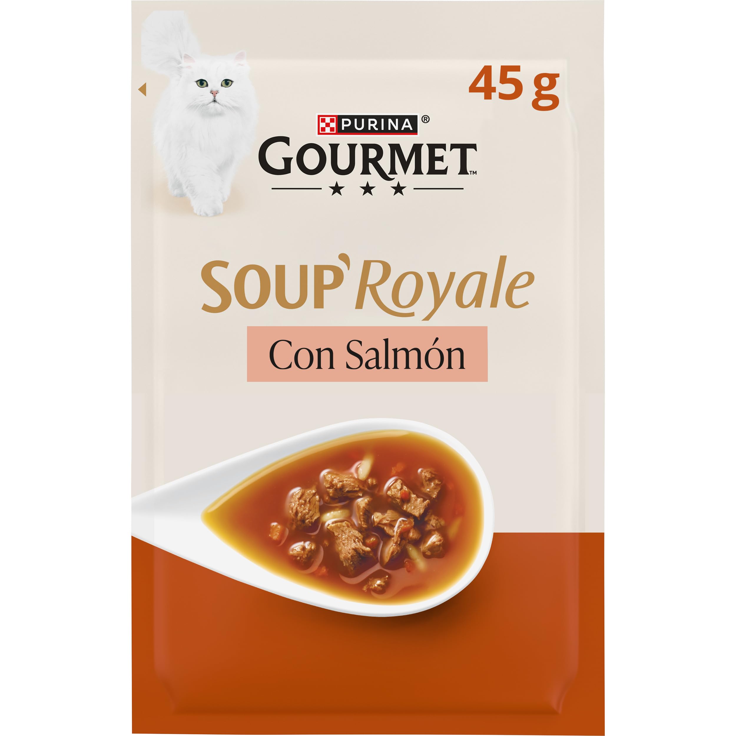 PURINA® Gourmet® Soup Royale con Salmón 30 Sobres x 45gr