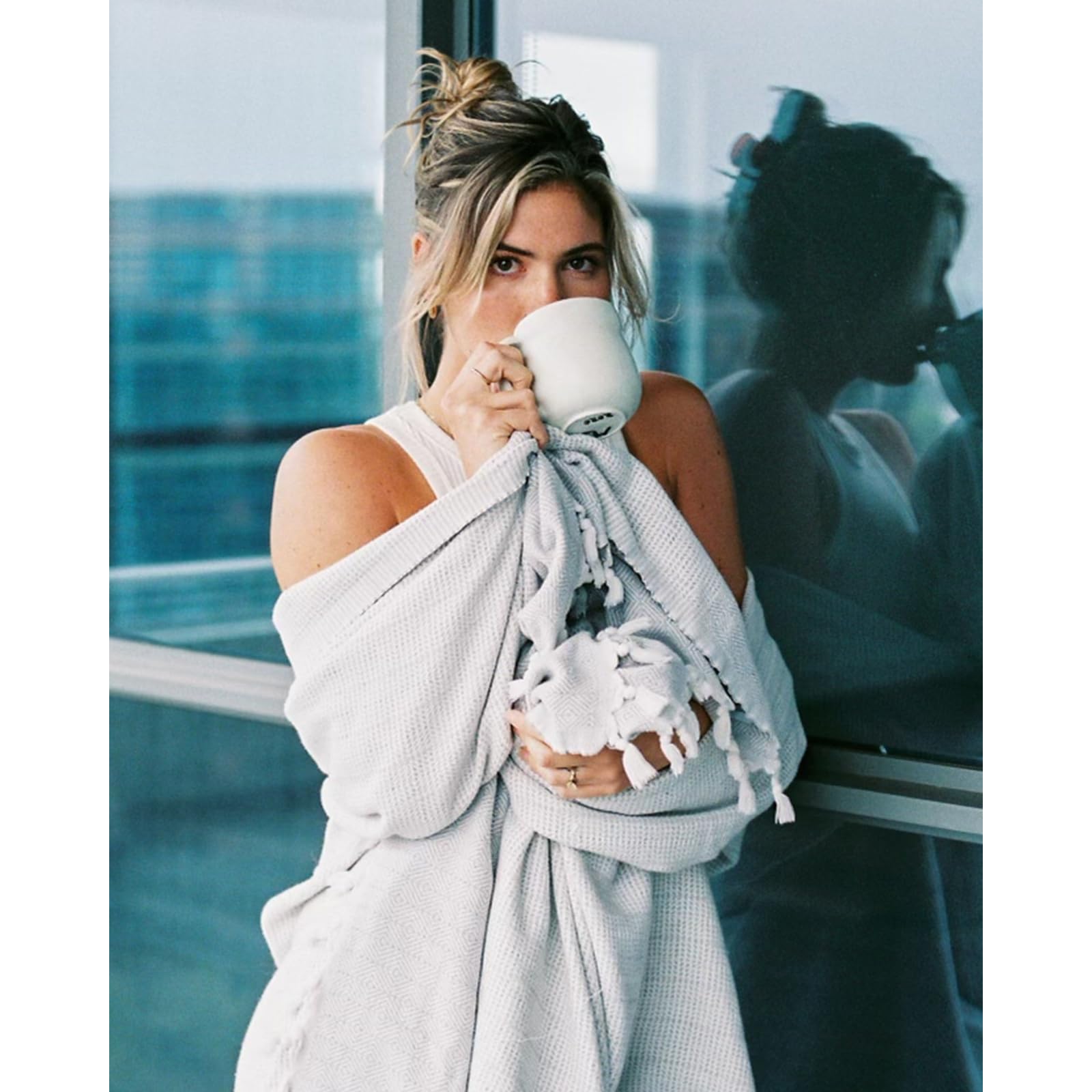 SURFNUT スロー ブランケット ビーチタオル made in USA Amazon.co.jp: Sunkissed Throw ビーチタオル 耐砂性 | トルコ綿100