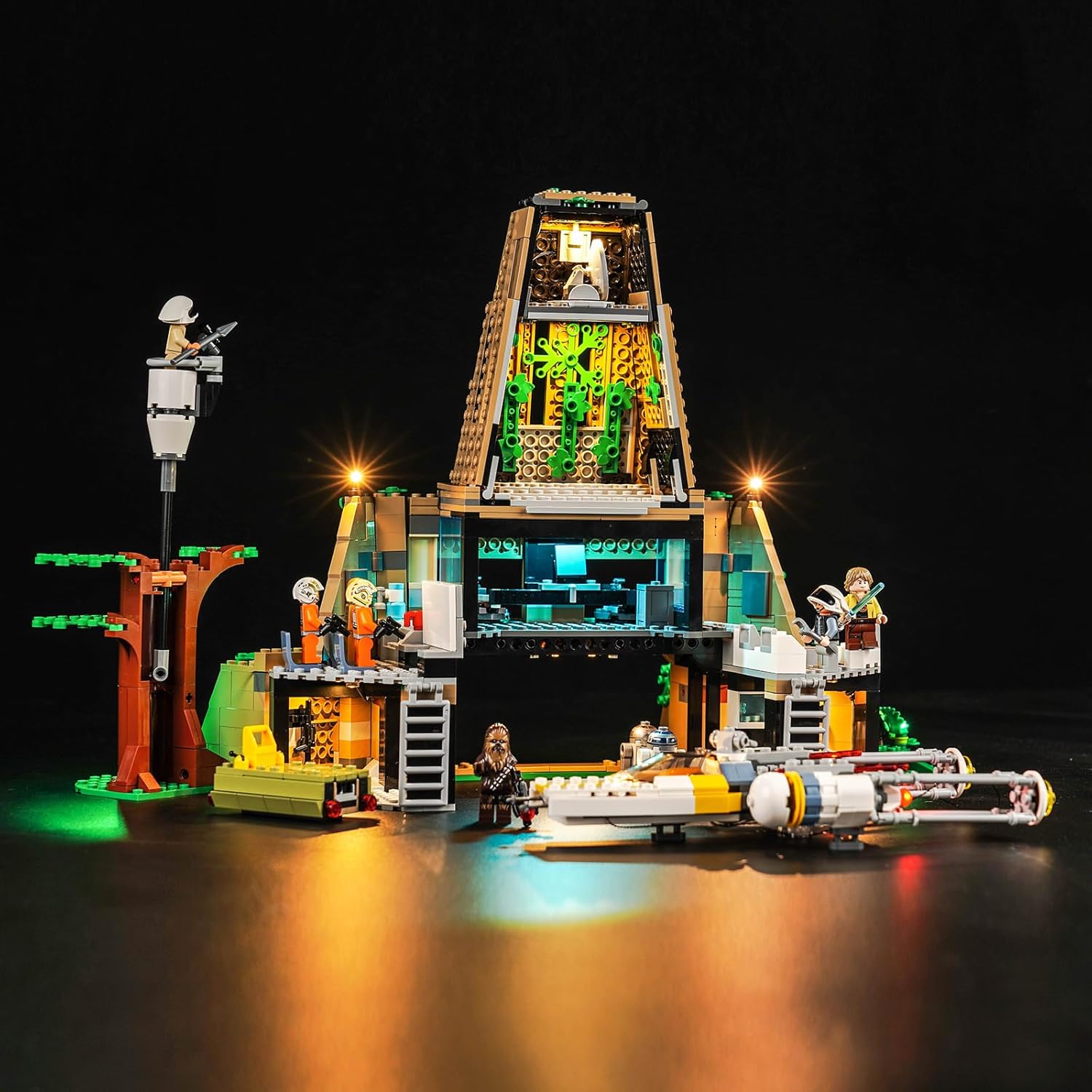 Upgraded Led Light Kit Compatible with Lego A New Hope Yavin 4 Rebel Base Building Set, Compatible with Lego 75365 (Model Not Included)