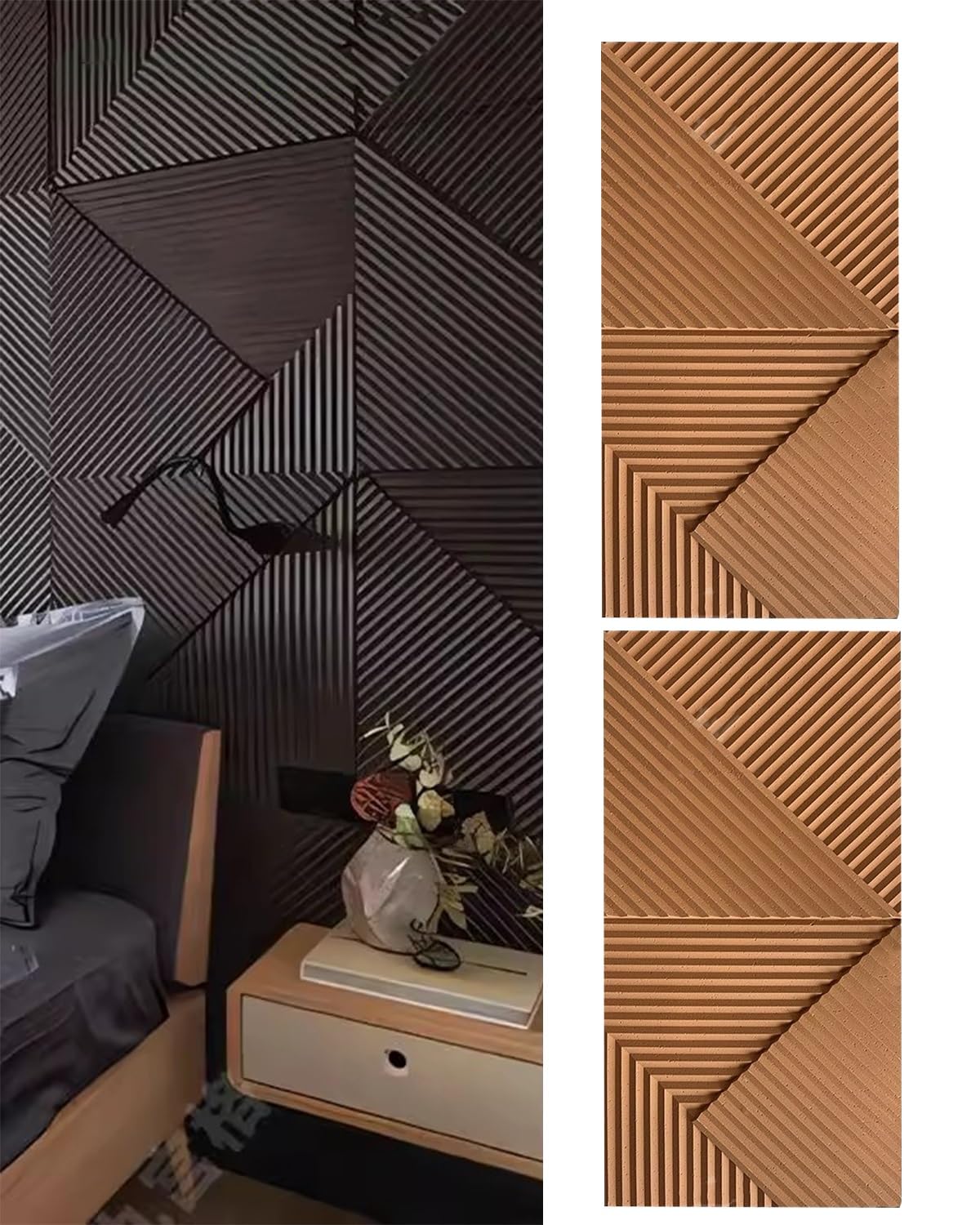 Pannelli da parete testurizzati 3D per decorazioni fai da te per la casa, il design astratto migliora cucina, bagno, sala giochi, soggiorno, sfondo TV, facile da installare