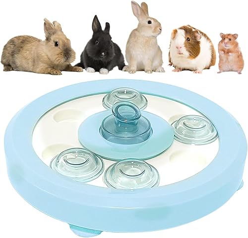 kathson Juguetes de enriquecimiento de conejo, juguete de forrajería, dispensador de golosinas para animales pequeños, hámster, rompecabezas,