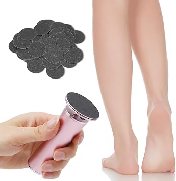 Electric Foot File Callus Remover for Feet, Professional Foot Scrubber Sander Grinder for Dead Skin Cracked Heel,Portable Foot Care Tool for Men & Women