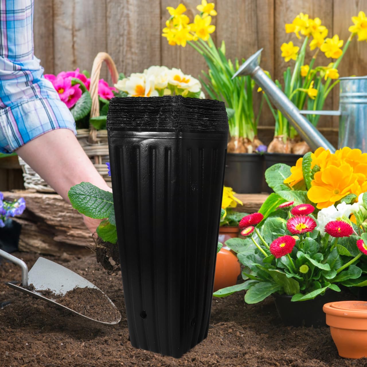 BESPORTBLE 30 bolsas para plántulas, tubos de árboles para plántulas, macetas de cultivo, paquete de variedades, macetas de iniciación, macetas de inicio, bolsas de jardín de infantes, maceteros para