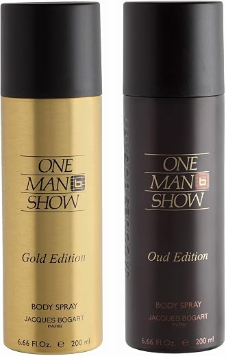 Bogart Bogart One Man Show Gold + One Man Show Oud Deo Combo Set - Pack Of 2, 400 ml (Pack of 2)