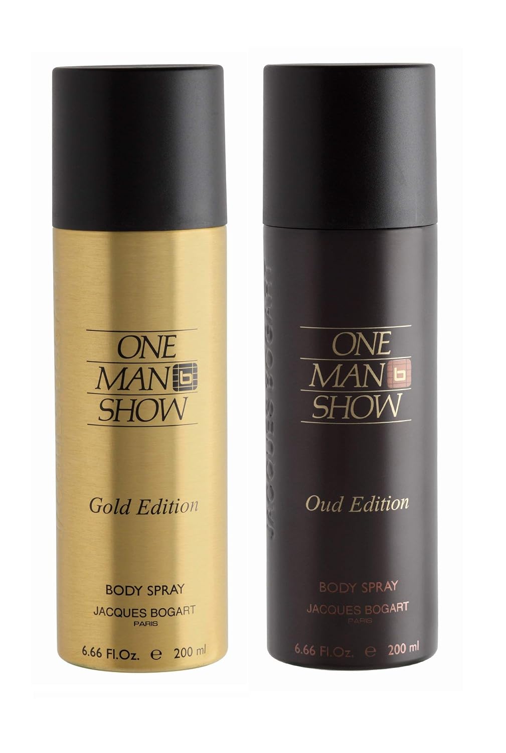 Bogart Bogart One Man Show Gold + One Man Show Oud Deo Combo Set - Pack Of 2, 400 ml (Pack of 2)