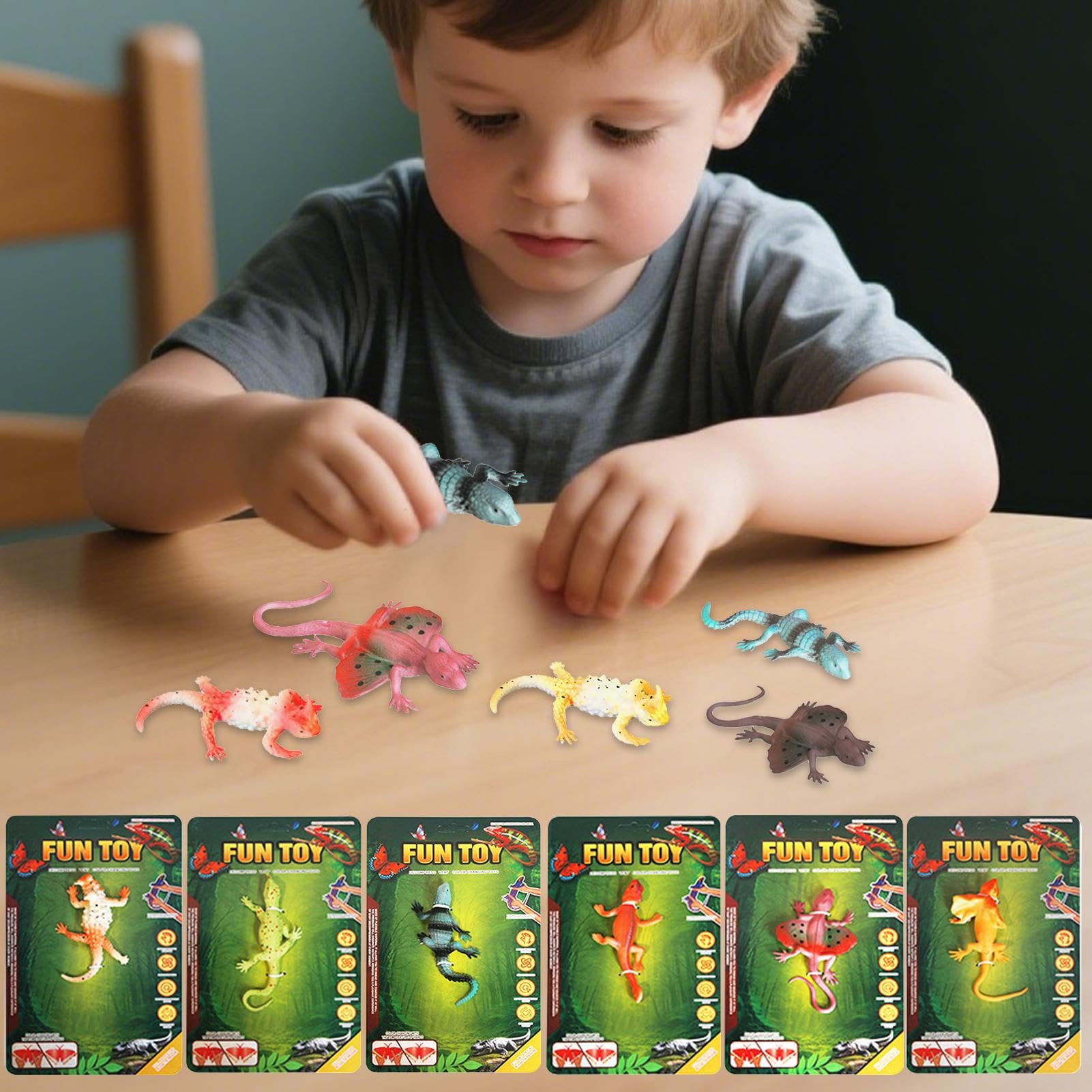 Juguetes Que Cambian De Color Con Agua – 6 Figuras De Animales Lagarto Termocrónicos, Sin Agujeros, Ideales Para Regalos De Aula, Fiestas Y Aprendizaje Científico Para Niños +3 Años