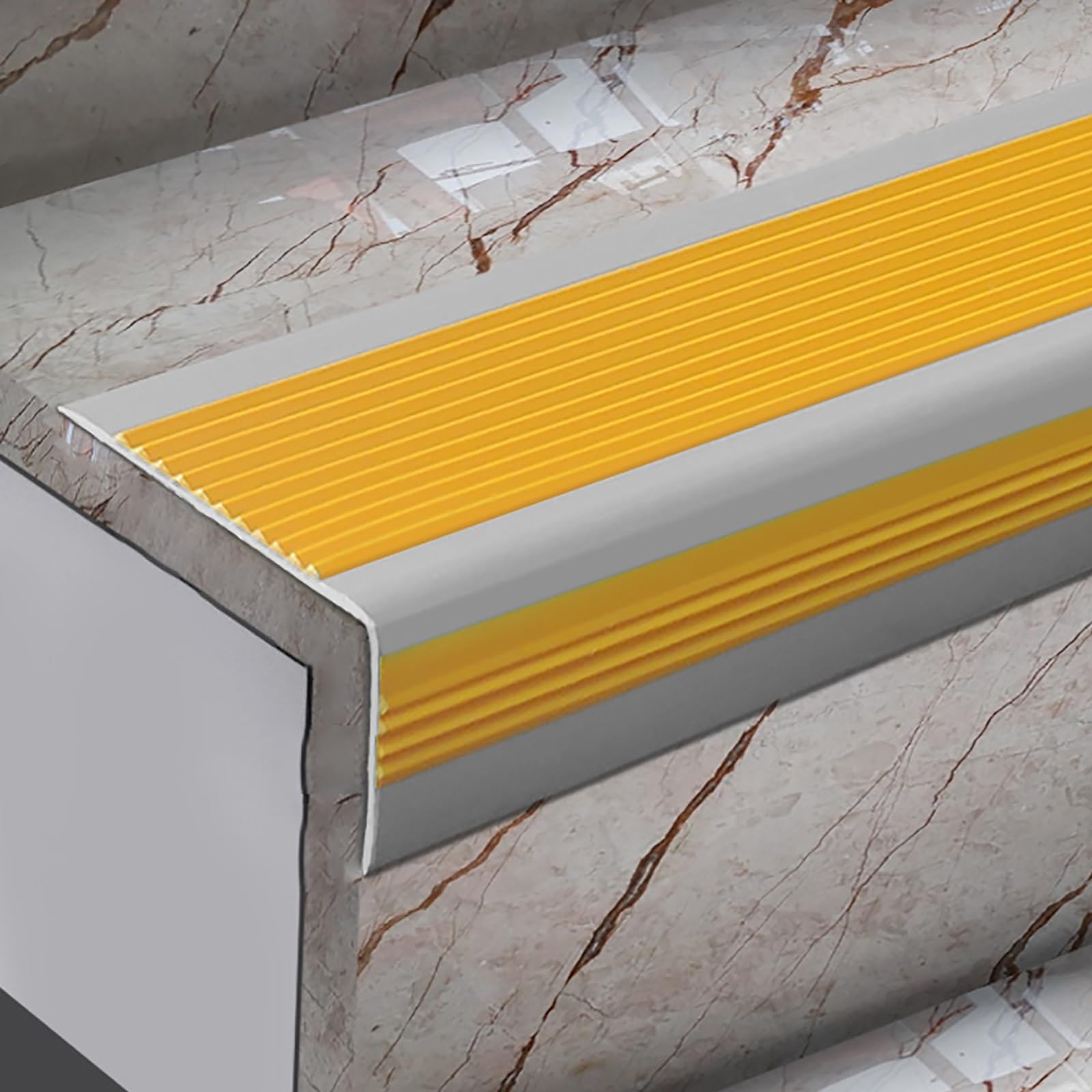 Nez de marche en vinyle intérieur extérieur antidérapant durable pour escalier