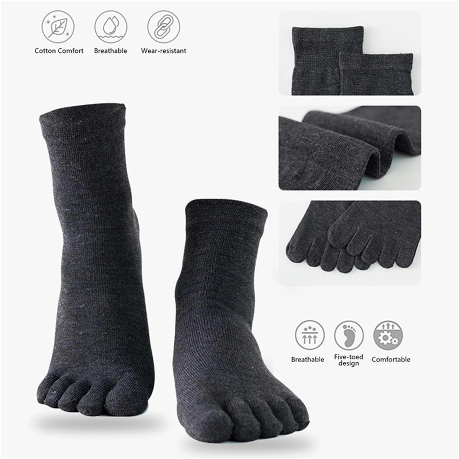 Skarpety 5 par unisex męskie damskie skarpety z palcami bawełniane pięciopalcowe skarpety do biegania sportowe skarpety