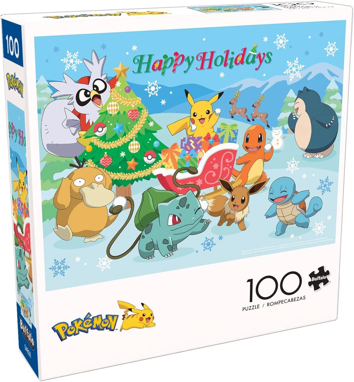 Amazon.com: Buffalo Games – Pokémon - Happy Holidays - 100 Piece