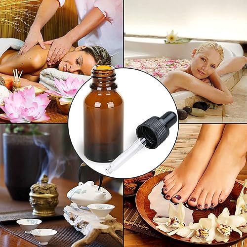 Miniatura 6 de Botellas de spray ámbar y vidrio - 0.7 fl oz, botellas de rodillo de 0.3 fl oz para aceites esenciales y cosméticos