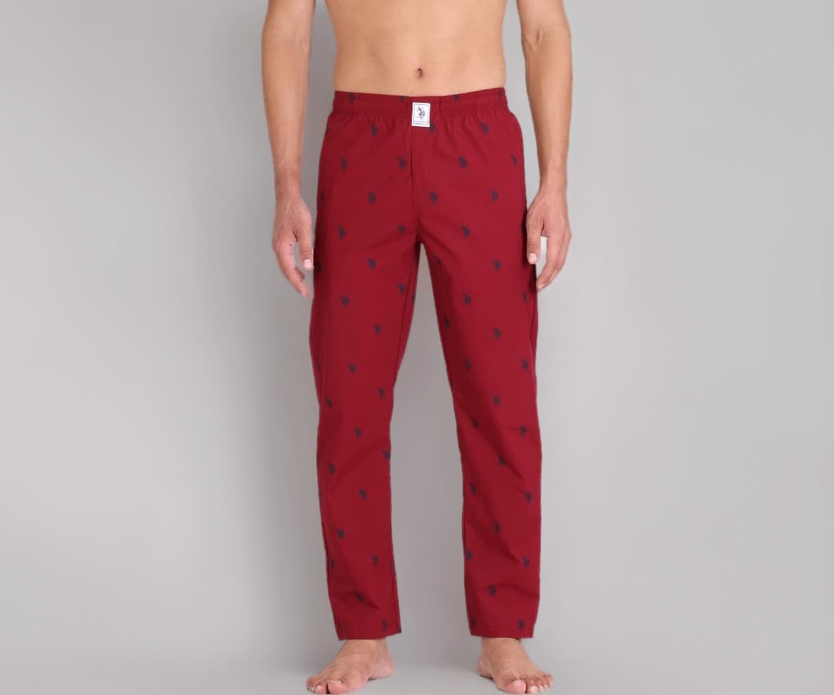 I506 Signature Logo Print Cotton Lounge Pants