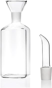 240ml/8oz Glass All-Purpose Cruet, Glass Oil Decanter and Cruet for Kitchen and BBQ