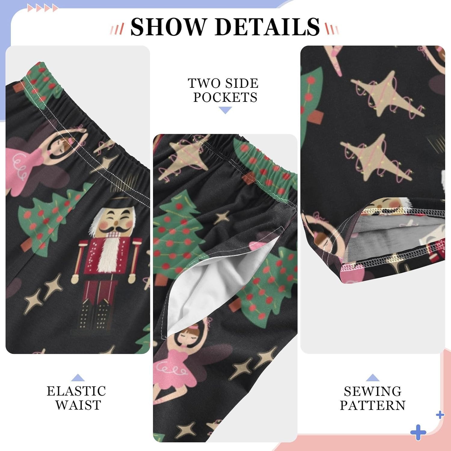 Halloween Pajama Pants Long Sleep Pants Soft Pajama Bottoms With Pockets Holiday Clothes for 6-14Y - Image 3