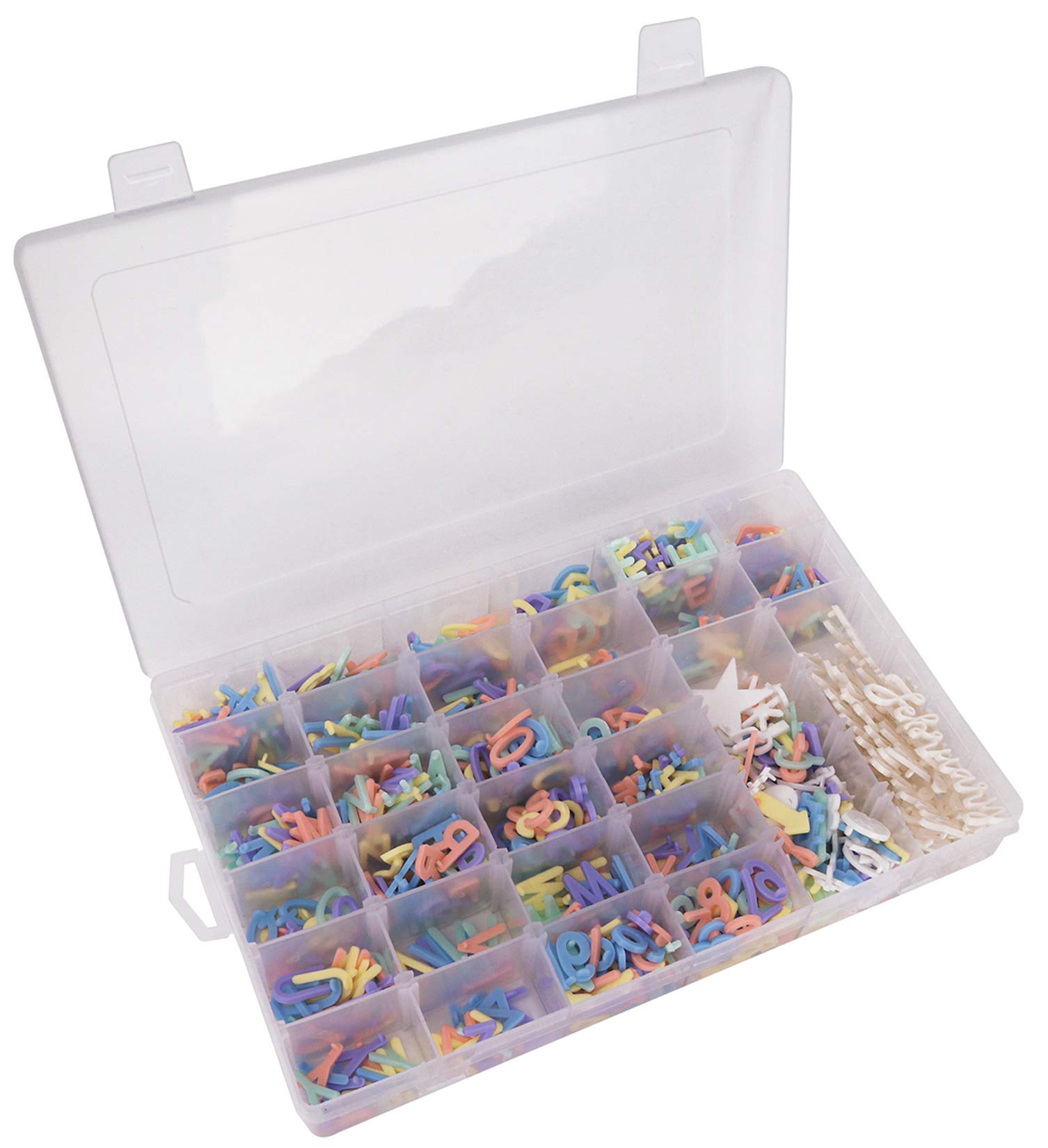 Letter Board Letters,849 PRE-Cut Characters (3/4 Inch,In 5 Colors) With Sorting Tray