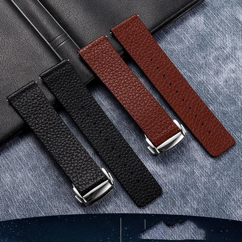 Bracelet de montre cuir de vache Omega 21mm marron interchangeable