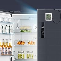 Vista 6 de Refrigerator Thermometer Freezer Alarm Digital Freezer Thermometer Fridge Thermometer with Extra Sensor high and Low Temperature Alarm