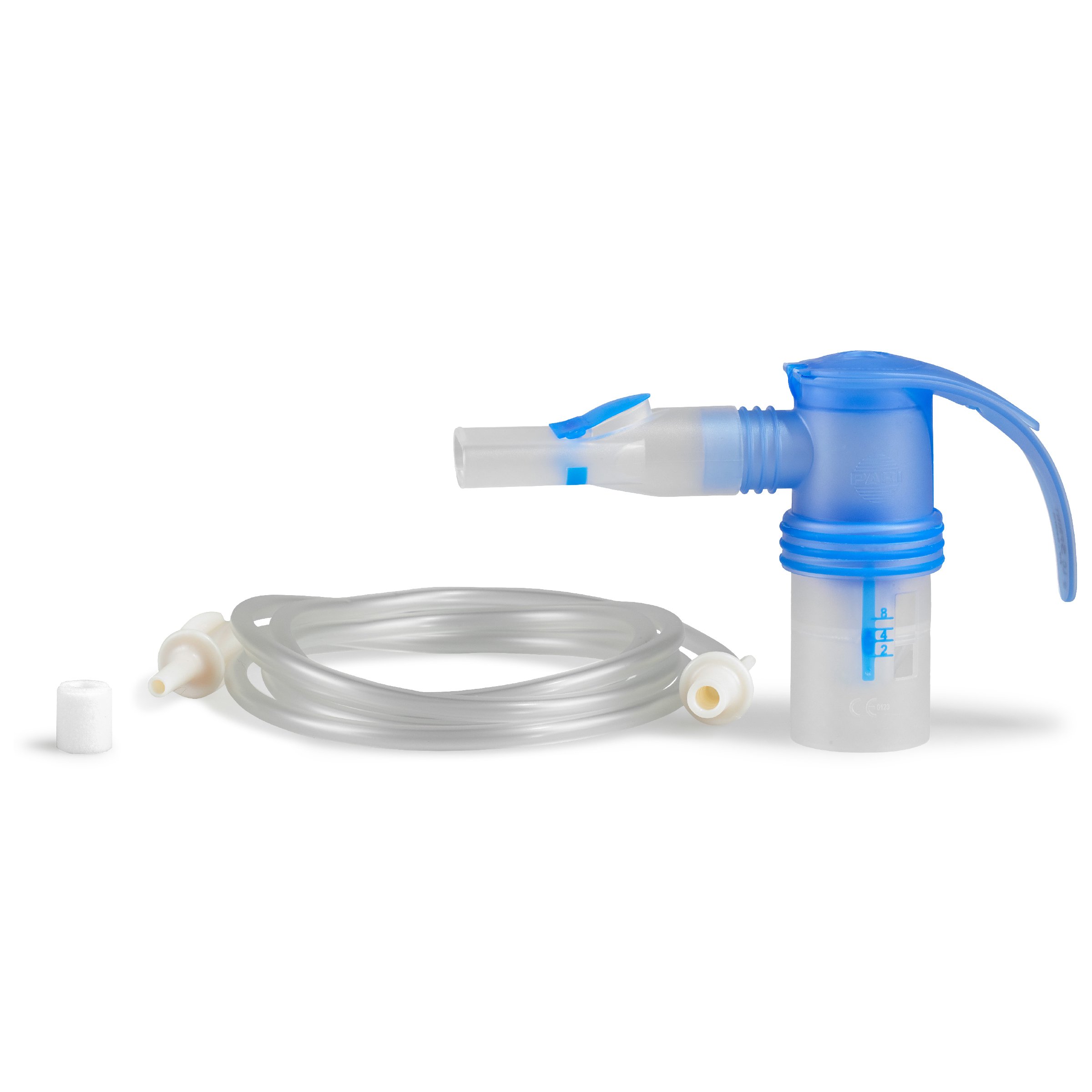 Pari TurboBoy Year Pack S zawiera nebulizator, ustnik, filtr wymienny i wąż przyłączeniowy do rocznej wymiany