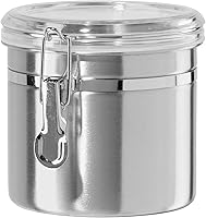 Vista 68 de Frasco hermético Oggi de acero inoxidable con tapa transparente y cierre de sujeción, Plateado