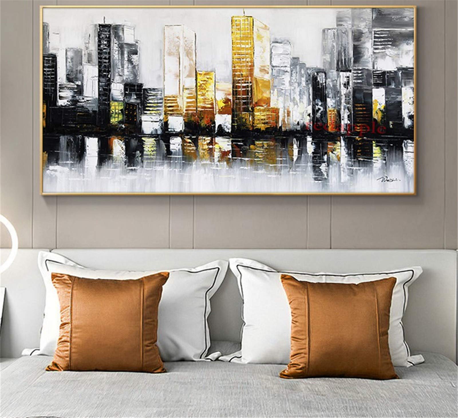 Broderie 5D DIY Diamond Painting Bâtiment Ville Abstraite Strass Large Size Point de Croix
