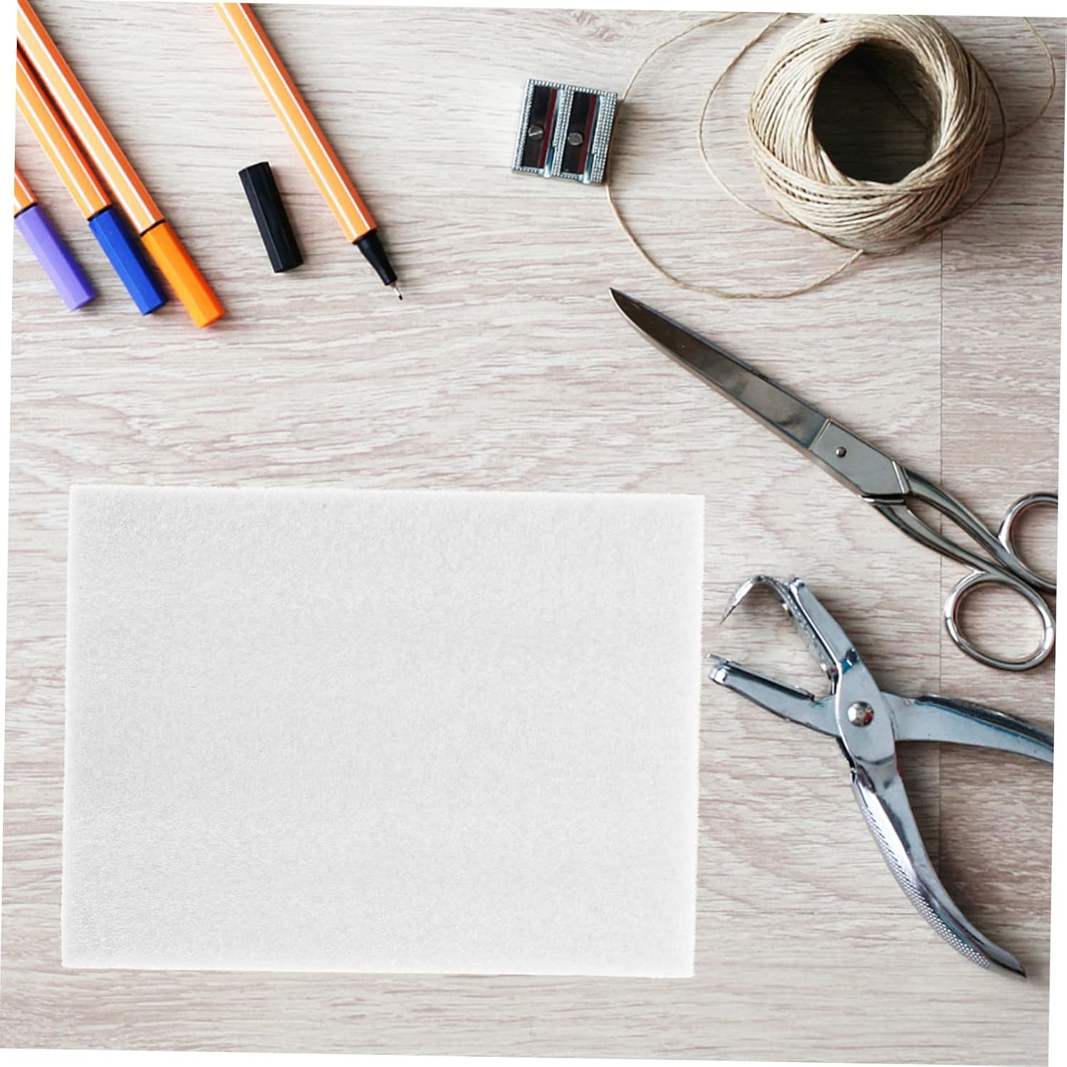 OHPHCALL 6pcs Poking Work Mat Hand Dense Felted Adults Pad Cushion Foam Felting Mat Pin Needle Felting Foam Mat Quilting Sewing Wool Tool Core Wool for Needle Felting Beginner Pearl Cotton