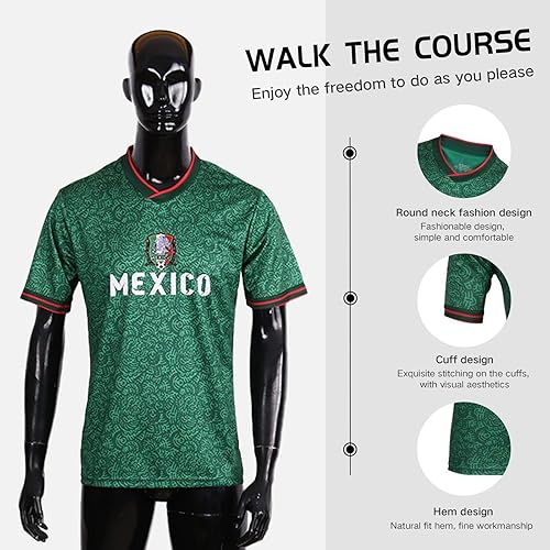 Miniatura 5 de DIBEI Camiseta oficial de fútbol para fanáticos de la Copa Mundial 2022  Copa América 2024 Argentina, Brasil, México y compatible con Estados Unidos