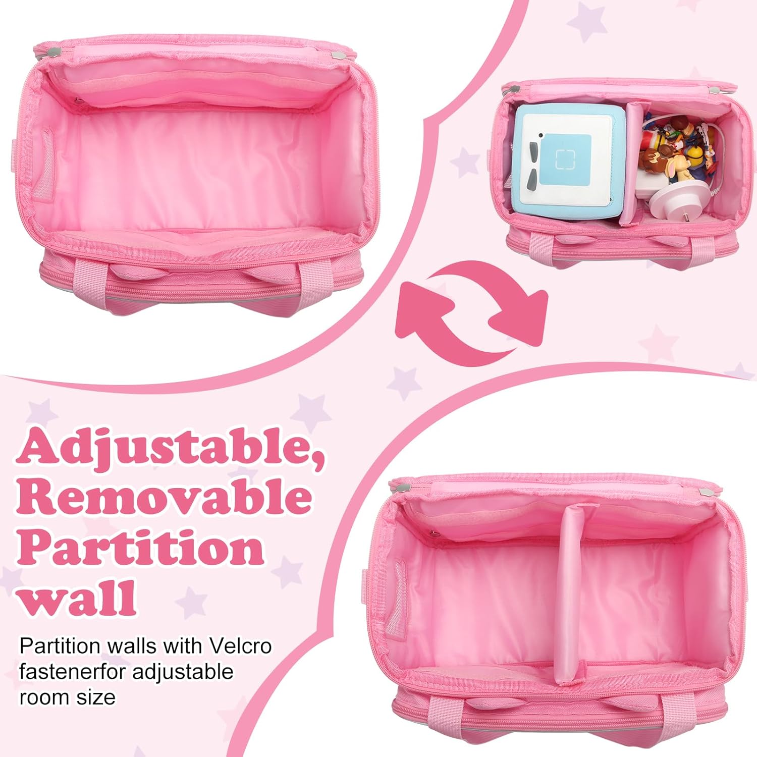 Carrying Case for Tonies, Tonie box, Tonies Figures,Tonie Characters - Transparent Storage Bag Case with Charger Access, Music Holes, Portable for Travel Organizer - Image 3