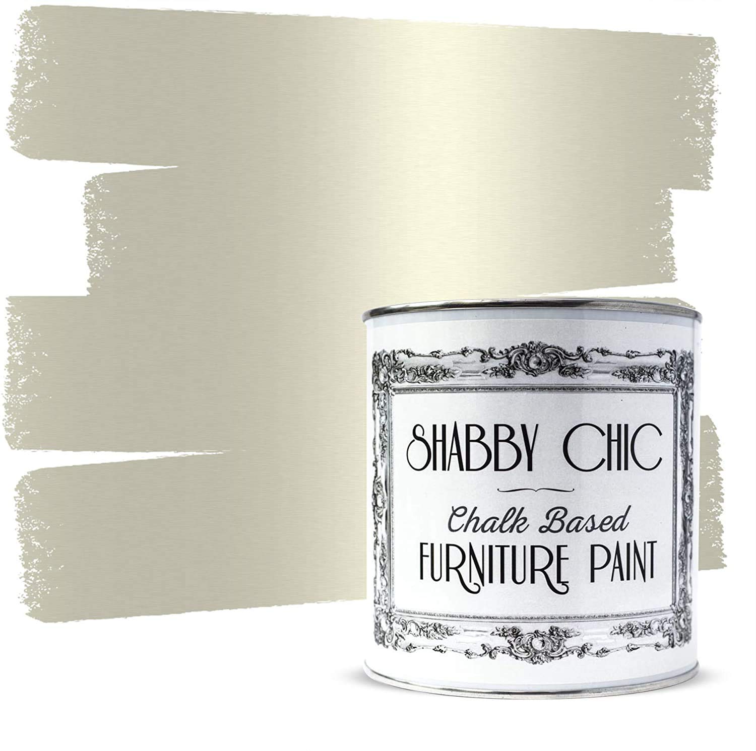 Shabby Chic Chalk Based Furniture Paint, Antique Champagne - 1 L | Distressed Matt Finish for Furniture, Home Decor or DIY Projects | Interior & Exterior | Non-Sand, Suitable for Wood, Plastic & Metal