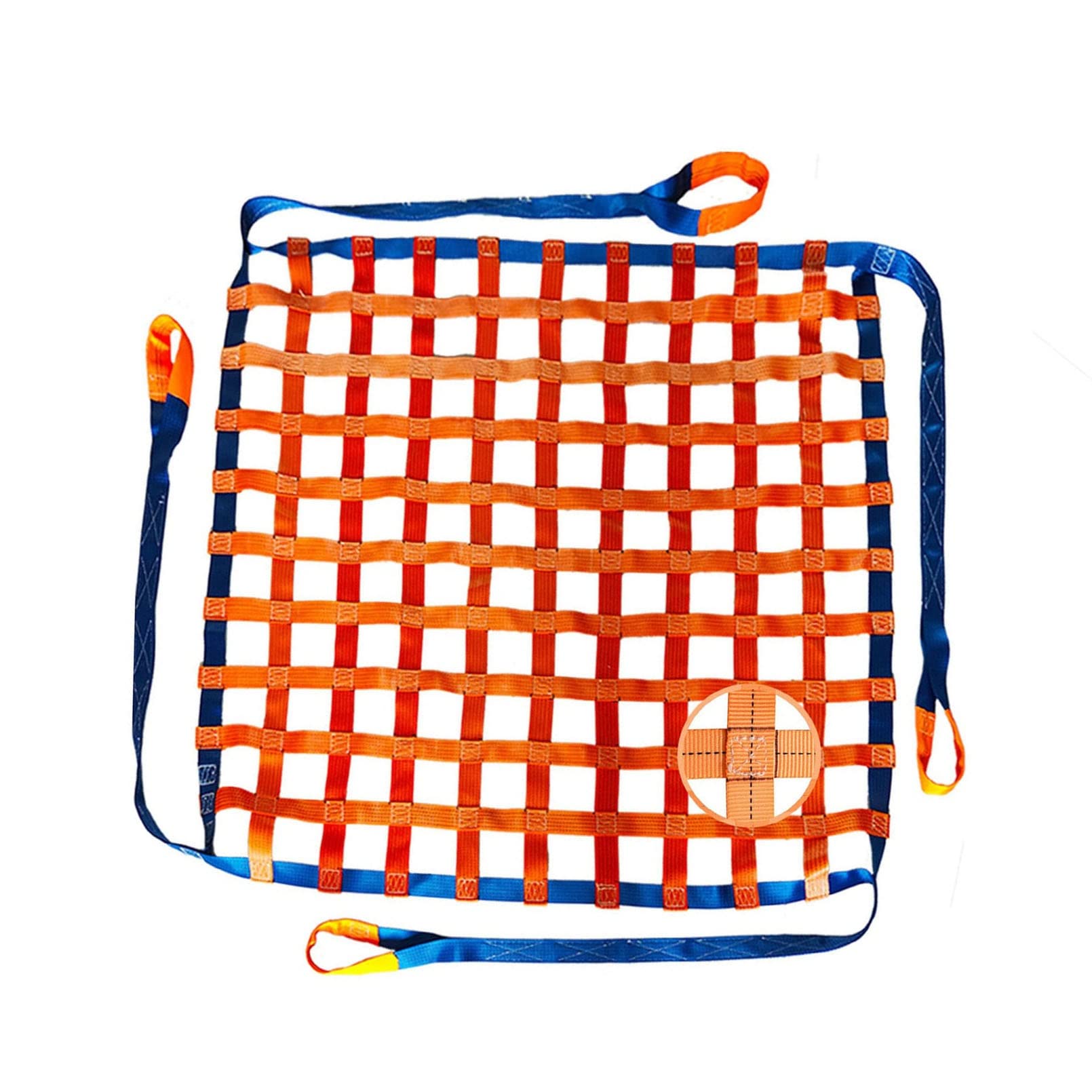Filet De Levage Plat en Nylon Résistant À l'usure - Filets De Levage À Élingue, for Outils De Chargement Et De Déchargement Industriels(2 X 2M/Mesh/15cm/Load 2t)