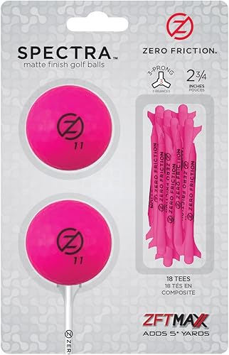 Vista 10 de Zero Friction Spectra 2 Ball/Tee Pack Amarillo