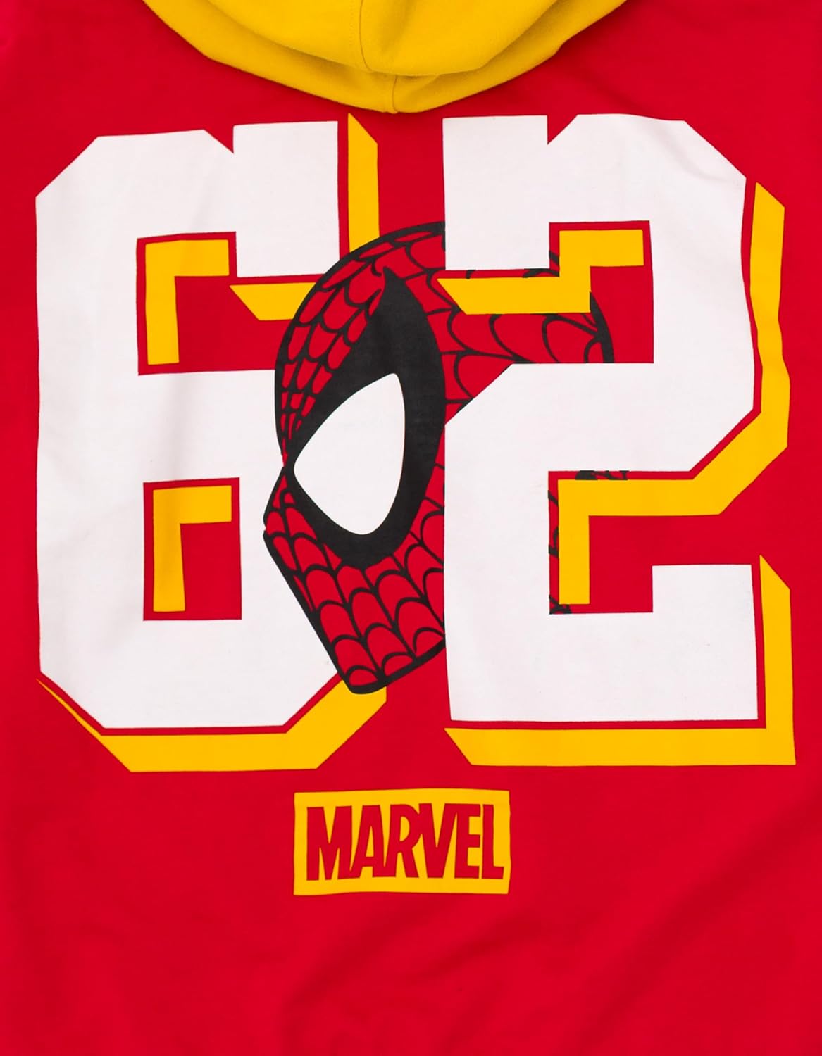 Marvel Spider-Man Deadpool Men's French Terry Drop Shoulder Pullover Hoodie Adult Sizes (X-Small - 2XL)