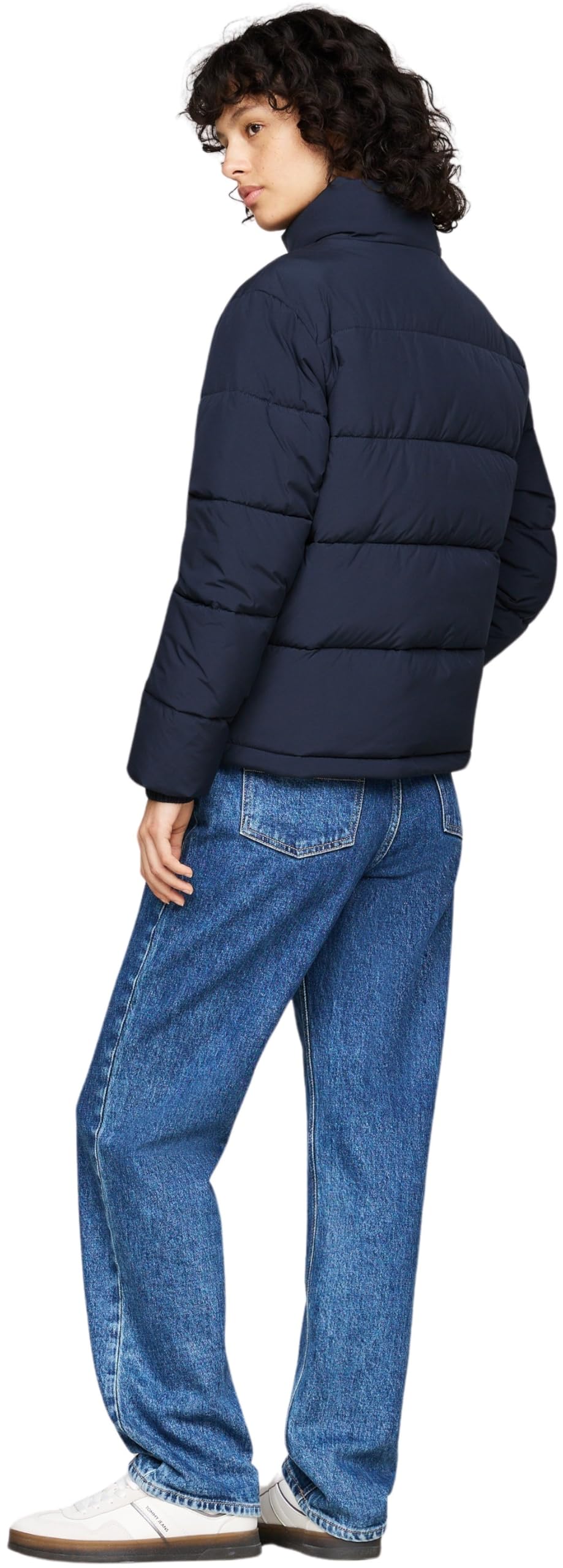 Tommy Jeans Damen Steppjacke Essential Puffer mit Kragen, Blau (Dark Night Navy), XXS – Ansicht 2