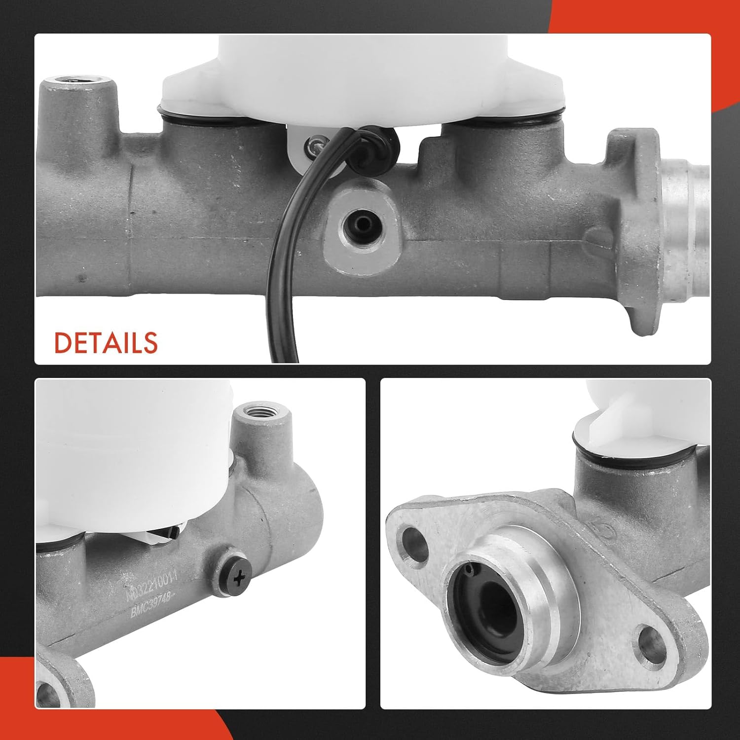 A-Premium Brake Master Cylinder with Reservoir and Cap Compatible with Dodge and Mitsubishi Vehicles - Raider 1989, Ram 50 1990-1993, Mighty Max 1990-1996, Montero 1988-1991