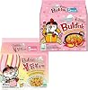Buldak Noodles Hot Chicken Flavor Ramen 10 Pack - Ramen Instant NoodlesExcellent for Snack and Soups (Carbonara + Cream Carbonara)