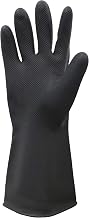 HHPROTECT Guantes resistentes a los productos químicos, impermeables, reutilizables, para limpieza del hogar, guantes de trabajo, color negro, 1 par