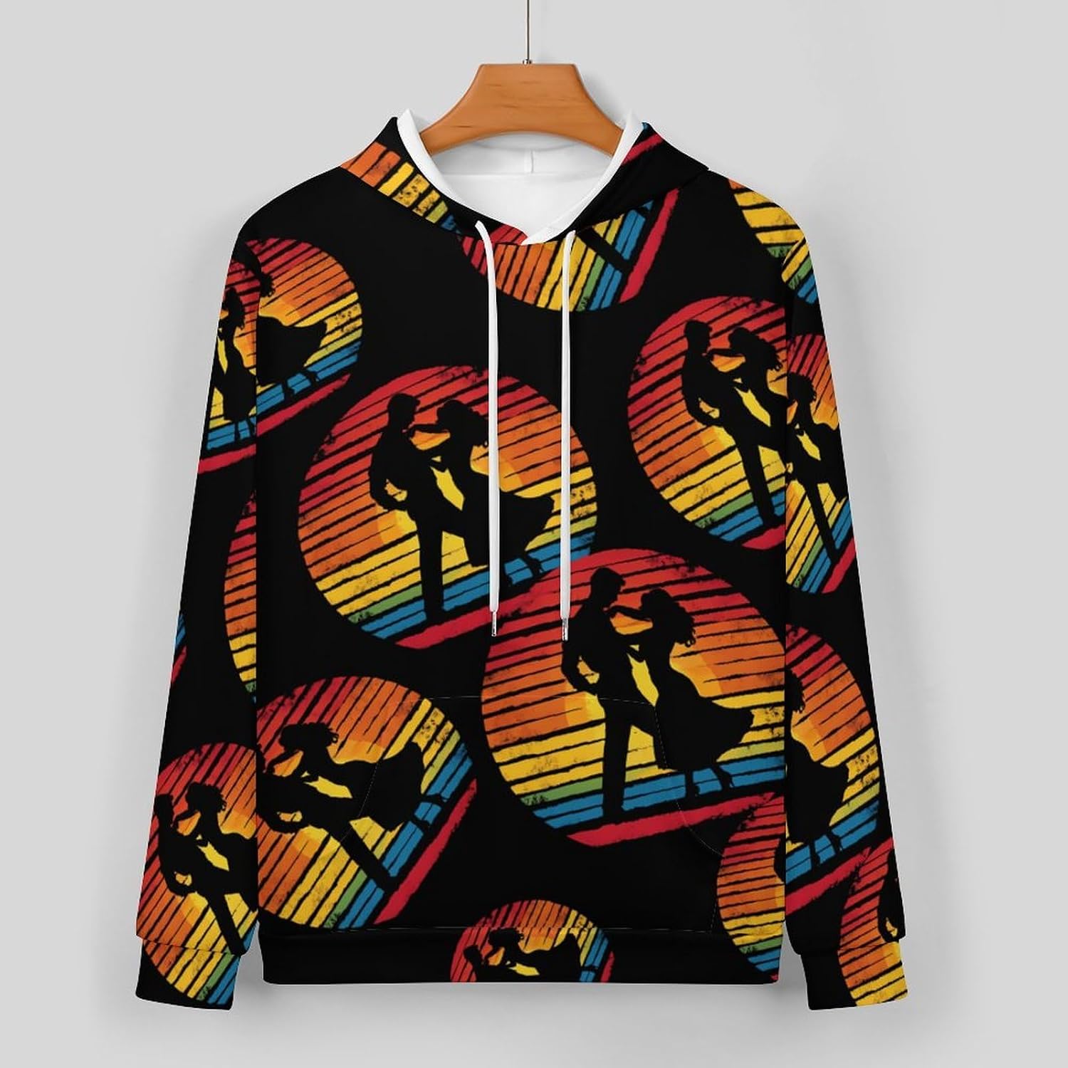 Salsa Dancing Dancer Vintage Adult 2 Piece Tracksuits Hoodie Sweatshirt And Joggers Sweatpants Sweat Suit Outfits