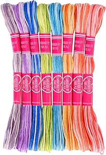 ZHAOER Friendship Bracelet String - Space Dyeing Embroidery Thread - Thread for Bracelets - Variegated Embroidery Floss (8...