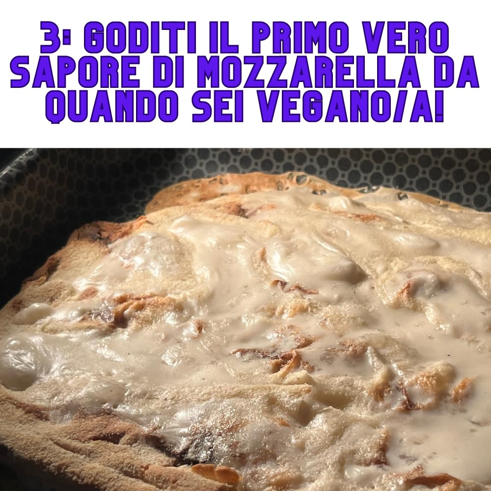 Vegarella® | Mozzarella Vegetale di Anacardi Liquida per Pizza 250ml | 100% Vegan | 100% Organica | 100% Made ijn Italy