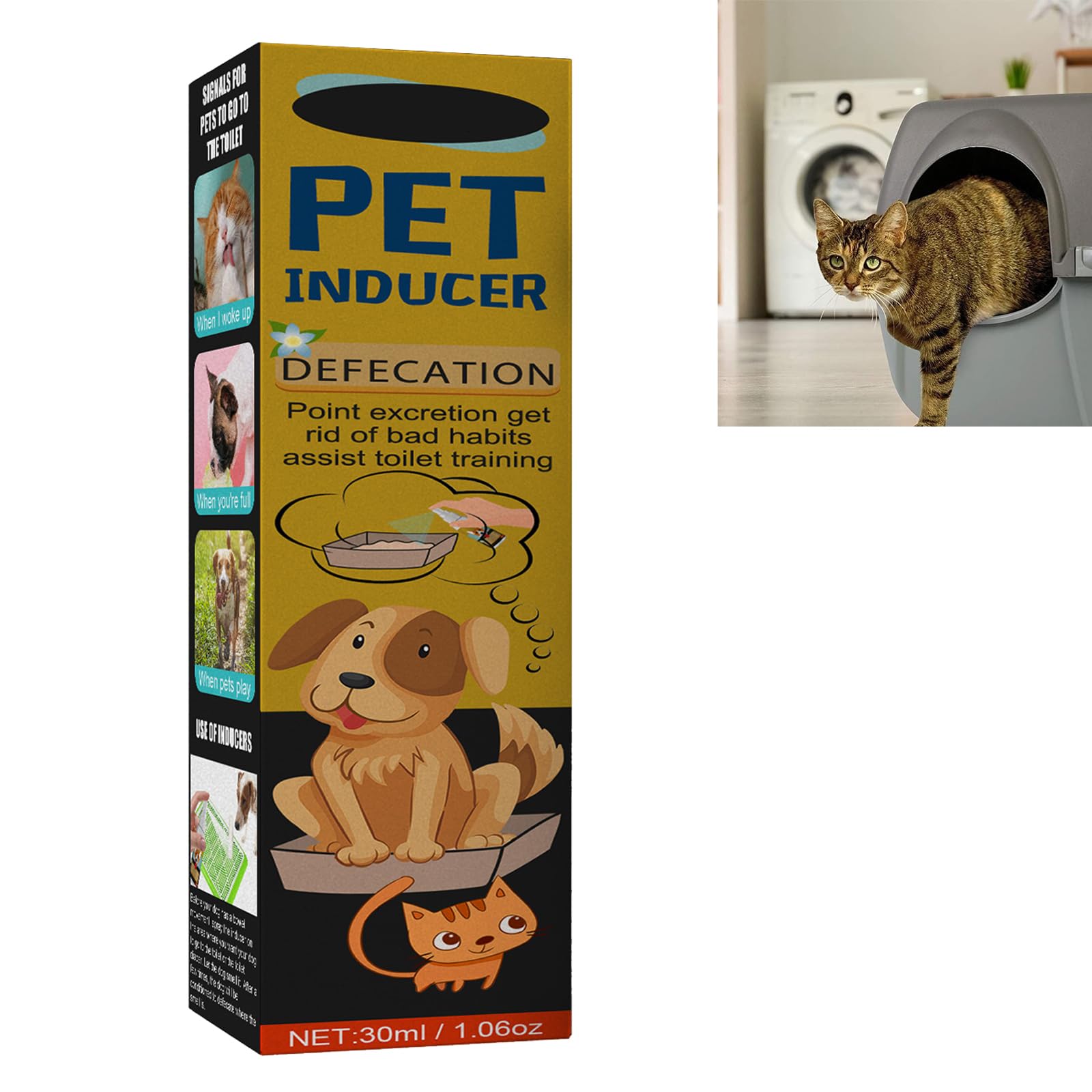 GNAUMORE Entrenamiento Defecación Spray,Espray de Entrenamiento para Orinal para Mascotas,Inductor para Mascotas,Spray De Entrenamiento para El Baño,Spray de Ayuda para el Entrenamiento de Mascotas