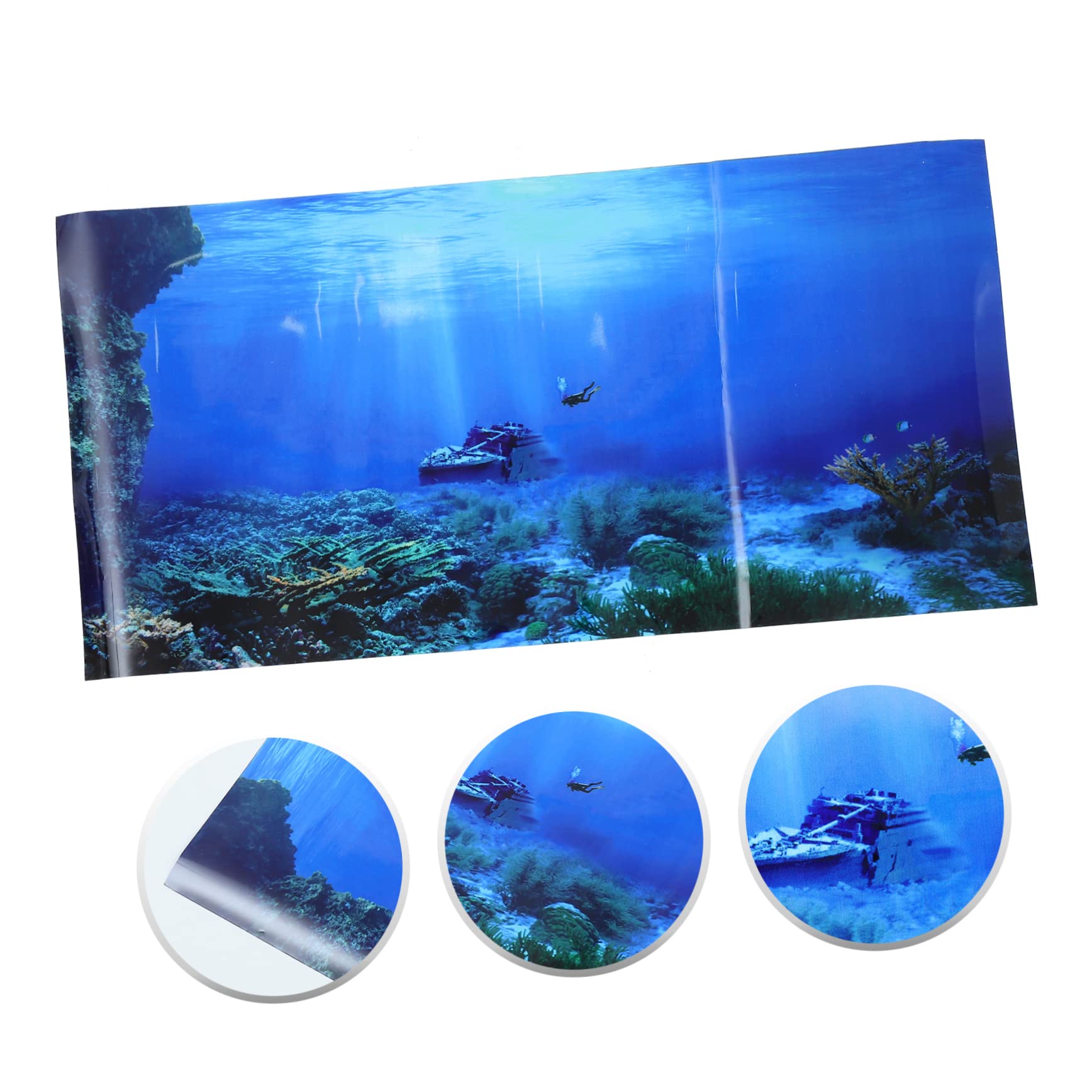 Toddmomy 2 Piezas De Papel De Fondo para Pecera Fondo Marino Fondo Submarino Imagen De Fondo 3D Reptiles Terrarios De Reptiles Terrario Fondo De Acuario para Reptiles Contenedor