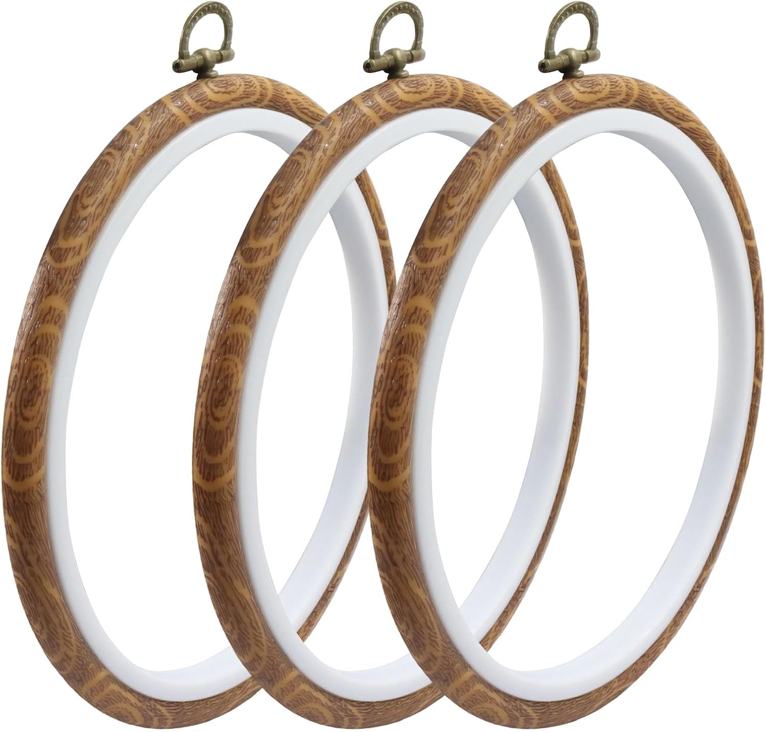 Seimneire 3 Pack 4 Inch Round Embroidery Hoops