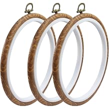 Seimneire 3 Pack 4 Inch Round Embroidery Hoops