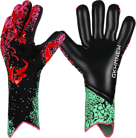 Soccer Goalkeeper Goalie Gloves Kids Youth and Adult Provide Extreme Strong Control and Grip, Breathable and Comfortable Soccer Gloves,High Performance Goalkeeper Glove Equipment