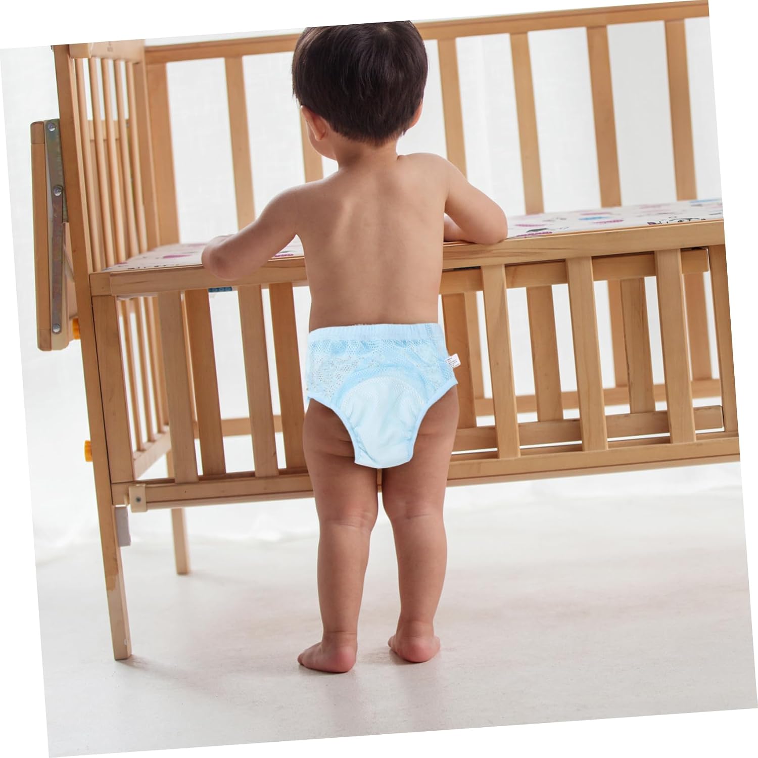 SECFOU 3pcs Boy Girl Training Pants Mesh Washable Reusable Diapers for Newborns and Toddlers