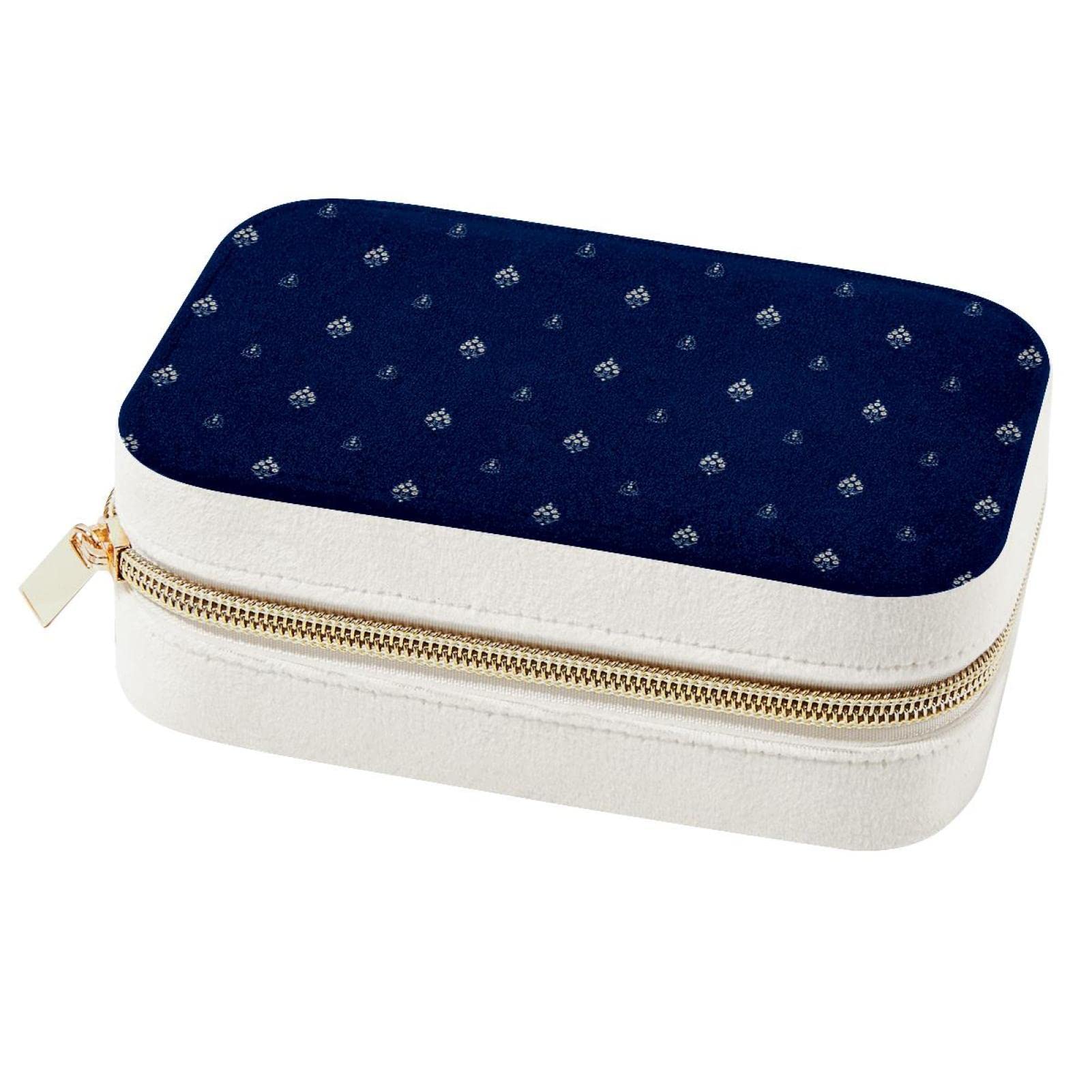 Boîte à bijoux de voyage fleurie idéale pour organiser vos déplacements