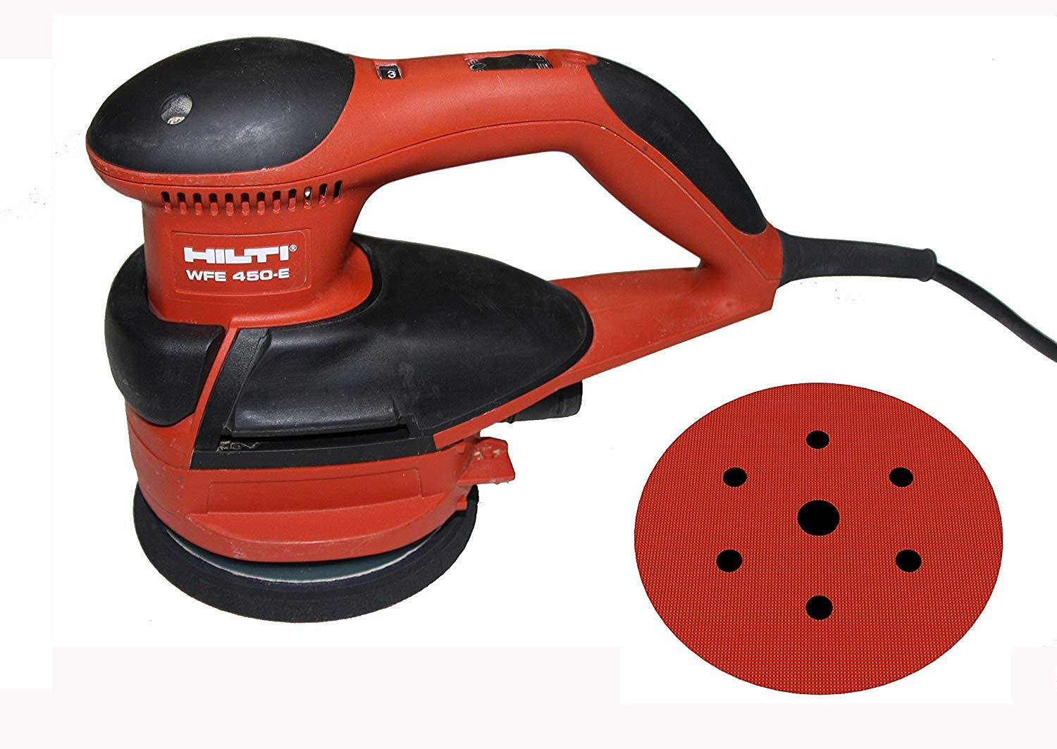Platorello per dischi abrasivi HILTI WFE380 e WFE450E, Ø 150 mm, piastra di supporto con 6 fori, disponibile in durezza media e morbida